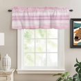 thumbnail image 3 of Valances for Windows, Pink Ombre Light Filtering Window Treatment Valances for Living Room/Bedroom/Bathroom Windows, Modern Gradient Abstract Art 54"x 18" Rod Pocket Kitchen Curtains, 3 of 9