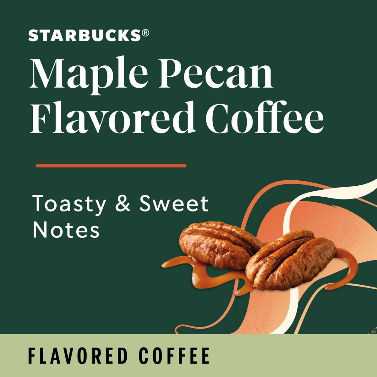 Starbucks Keurig Maple Pecan Maple Light Roast Coffee Pods - 22 K-Cups - Pack of 2