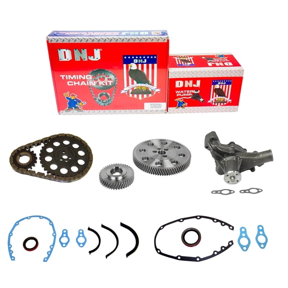 DNJ TK3126WP Timing Chain Kit with Water Pump Fits Cars & Trucks 92-96 Chevrolet 4.3L V6 OHV