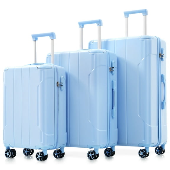 Luggage Sets 3 Piece, Hard shell ABS Lightweight Luggage, 20/24/28 Inch Double Spinner Wheels Luggage Sets