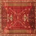 thumbnail image 1 of Ahgly Company Indoor Square Persian Orange Traditional Area Rugs, 5' Square, 1 of 1