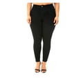 thumbnail image 2 of Jack David Black Womens Plus Size Stretch Soft Butter Skinny Premium Denim Jeans Pants, 2 of 6
