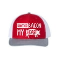 thumbnail image 1 of Bacon Hat, Don't Go Bacon My Heart, Bacon Lover, Bacon Apparel, Gift For Bacon Lover, Trucker Hat, Adjustable, 10 Colors, White Text, Red/White/Heather, 1 of 1