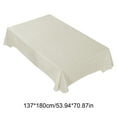 thumbnail image 3 of Usloyux Under $5 Linen Check Washable Tablecloth,53.94×70.87 Inch Dinner Picnic Table Cloth,Plastic Tablecloths for Kitchen Dining Tables,Classic Rectangular Table Cloth, 3 of 6