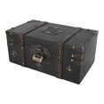 thumbnail image 3 of Caja de almacenamiento de Madera retro Sincero cofre del tesoro vintage decorativa multifuncional, 3 of 9