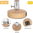 thumbnail image 5 of Set of 2 Vintage Table Lamp with Dual USB ports for Bedroom,Office,Living Room, 5 of 7