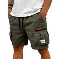 thumbnail image 2 of Hiking Shorts Men Outdoor Knee Length Big and Tall Cargo Shorts Relaxed Fit Wide Leg Carpenter Short with Pockets, 3XL, 2 of 7