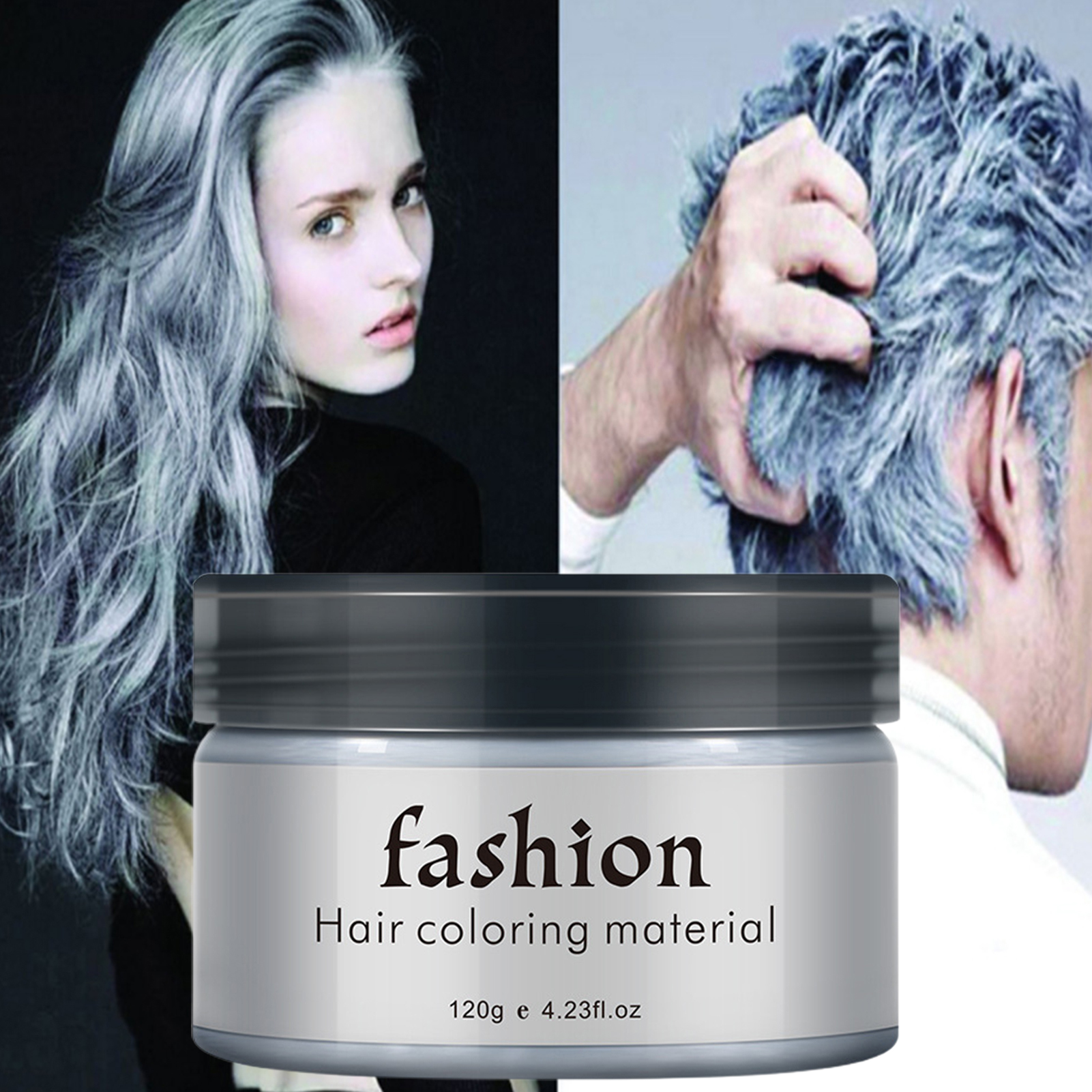 GoFJ 120g Hair Dye Temporary Disposable Lightweight Grey Hair Coloring