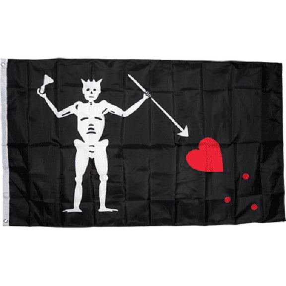 3x5 Black Beard Blackbeard Pirate Edward Rough Tex Knitted nylon 100D Flag