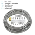 thumbnail image 3 of Unique Bargains 1/8' Wire Cable, 66ft Stainless Steel Wire Rope Kit for Deck Railing, 3 of 6