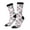 3 Black, variant on Poodle Dog Print Adult Socks for Men & Women,Calf Socks, Ankle Socks,Boots Socks,Breathable Casual Sock,Unisex Crew Socks