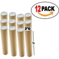 thumbnail image 4 of Bilot Mailing Tubes with s, 3-inch x 18 inch usable length (12 Pack), 4 of 4