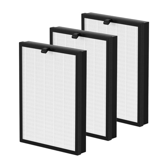 Nispira Puro 400 HEPA Replacement Filter Compatible with Puroair 400 Air Purifier, 3-Stage Filtration with Activated Carbon Filter, 3 Pack