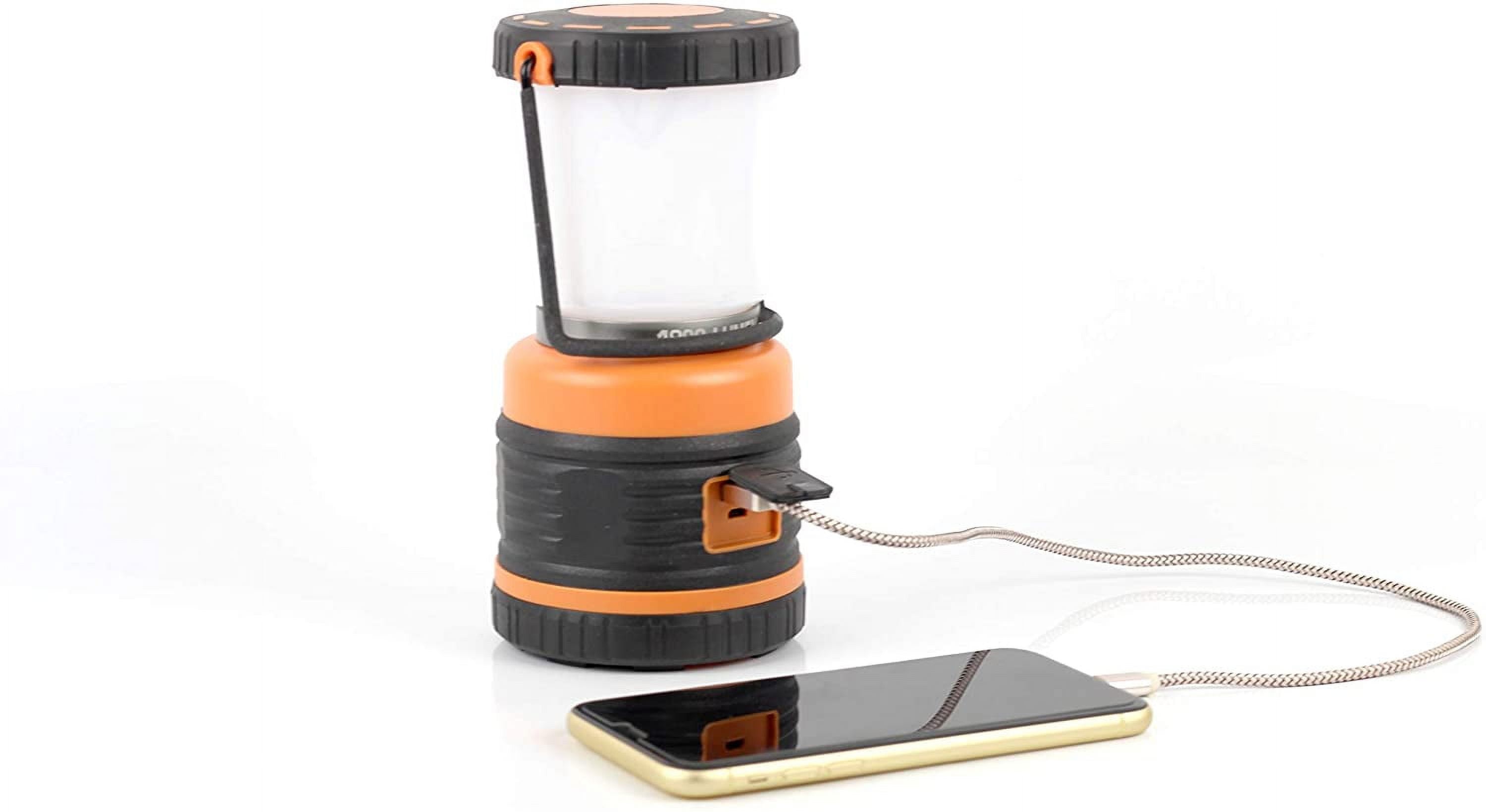 Portable Led Camping Lantern with Warm Light 2700K,Battery Operated Lights  with 1500mAh,Stepless Dimming,80LM,Rechargeable Flashlight for Short