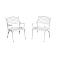 thumbnail image 3 of Homestyles Sanibel Aluminum 5 Piece Outdoor Dining Set in White, 3 of 11