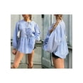 thumbnail image 2 of Michellecmm Women’s Tie Front Tops Long Sleeve Round Neck Loose Fit Babydoll Shirts Spring Fall Blouses, 2 of 9
