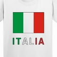 thumbnail image 4 of Inktastic Italy Flag & Italia Black Border Youth T-Shirt, 4 of 5