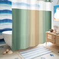 thumbnail image 5 of No Hook Shower Curtain, Sage Green Ombre Shower Curtains for Bathroom with See Through Top Window, Modern Yellow Gradient Farmhouse Art Waterproof & Washable Bath Curtain 66"x72", 5 of 9