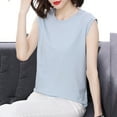 thumbnail image 4 of Dagugfen Women Sleeveless Tops Cap Sleeve Loose Fitting Casual Comfy Lightweight Work Basic Tees Tank Tops, 4 of 9