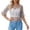 A-Blue234, variant on Women's Mesh Tshirts Round Neck Elbow-Length Sleeve Breathable Tees Solid Color Slim Fit Elegant Holiday Tee Tops