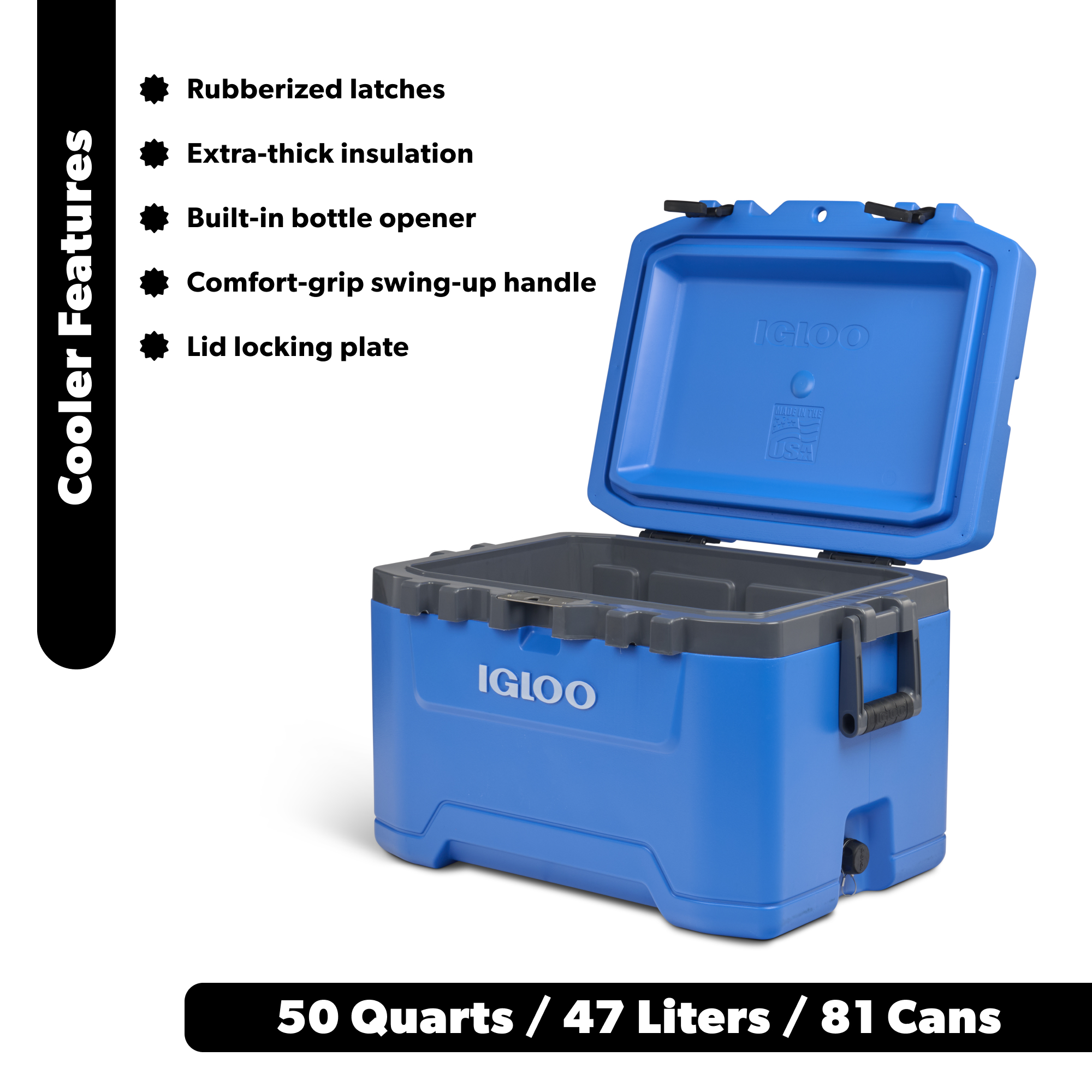 Igloo 50 QT Hielera Overland, Azul 2