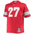 thumbnail image 2 of Men's Mitchell & Ness Eddie George Scarlet Ohio State Buckeyes Big & Tall Legacy Alumni Jersey, 2 of 3