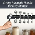 thumbnail image 5 of Premium Measuring Spoons Set - Magnetic, Dual-Sided, & Dishwasher Safe - Accurate and Durable for Cooking and Baking - 6 Convenient Sizes - U.S. and Metric Measurements, 5 of 7
