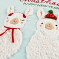 thumbnail image 4 of HGTV Home Collection by National Tree Company Christmas Pillow, Multicolor, Llamas, Merry Christmas, Red Fringe Trim, 18 Inch, 4 of 5