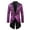 Purple, variant on Mardi Gras Mens Sequin Suit Jacket Long Sleeve One Buttton Lapel Tails Slim Fit Tailcoat Dress Coat Swallowtail Dinner Wedding and Carnival Festival Party Blazers Purple S