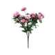 thumbnail image 1 of Real Sentir Flores Artificial Azalea Ramo Rosa Caliente 13.78In, Ornamentos Rojos Oscuros, Simulación Verde para Arreglo de Decoración Del Jardín Del Hogar, 1 of 6