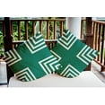 thumbnail image 3 of 20" x 20" Simply Daisy Corner Stripes Indoor/Outdoor Pillow, Kelly Green Qty 1, 3 of 6