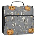 thumbnail image 5 of FORMRS Zipper Binder with Shoulder Strap 2-inch Ring 500 Sheet Capacity File Bag, Gray Halloween Dancing, 5 of 5