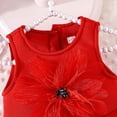 thumbnail image 4 of Vestido de Cumpleaños para Niñas Color Sólido sin Mangas Correa de Hombro Vestido de Princesa para Niñas Falda Plisada de Moda, 4 of 9
