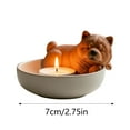 thumbnail image 3 of Cute Dog Candle Holder - Puppy-Themed Tea Light Ornaments - Pet Lover Gift for Birthday Decor, Bookshelf & Desk Decorations, 3 of 4