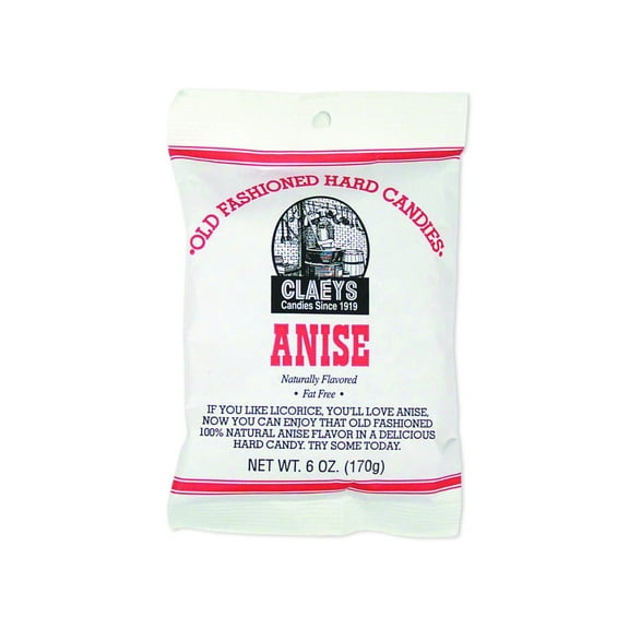 Claeys Candies Sanded Anise Drops, 6-Pack 6 oz. (170g) Bags