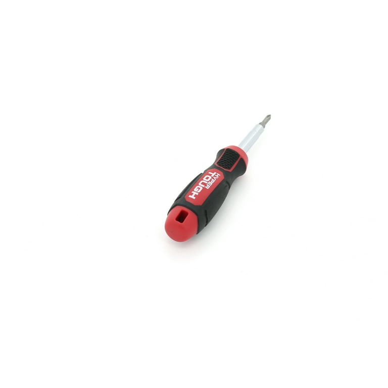 Hyper Tough 6-in-1 Screwdriver Set, Magnetic Tips, Chrome Steel