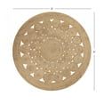 thumbnail image 4 of · REDEARTH · Round Area Rug - 5 Feet Braided Scalloped Abaca Embrace Natural Jute Rug- Artisan Made Boho Jute Patterned Rugs for Bedroom, Kitchen, Living Room, Farmhouse, Handmade Vintage Décor, 4 of 7