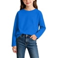 thumbnail image 6 of MiyNaa Boys Girls Long Sleeve Shirt Toddler Kids Round Neck Tops Comfort Basic Solid Color T Shirt, 6 of 7
