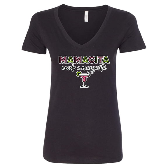 Inktastic Mamacita Margarita Women's V-Neck T-Shirt