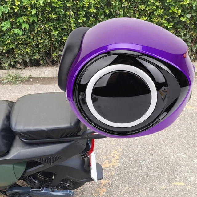 32L Motorcycle Top Case, ABS Waterproof Lightweight Sturdy Structure with Removable PU Lining & Reflective Strips for Motorcycles with Rear Luggage Racks
