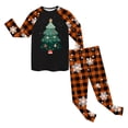 thumbnail image 5 of GCETTIC Boys/Girls Christmas Pajamas Holiday Pjs Kids Santa Long Sleeve Sleepwear Mint Size 4-5 Years, 5 of 6