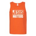 thumbnail image 2 of Jesus Matters Christian Love God Church | Mens Inspirational/Christian Graphic Tank Top, Orange, 2XL, 2 of 3