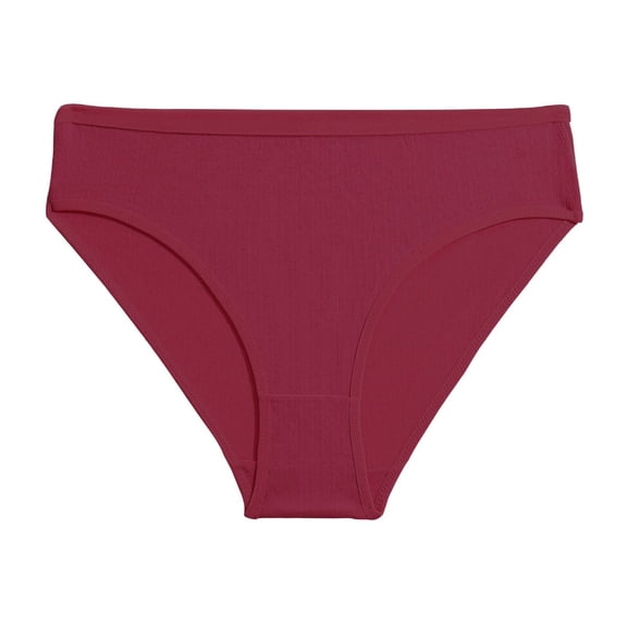 PMVFHDE Women Cotton Underwear Solid Color Comfort Soft Triangle Briefs Mid Rise Breathable Panties For Everyday Wear Cotton Underwear For Women Red,L