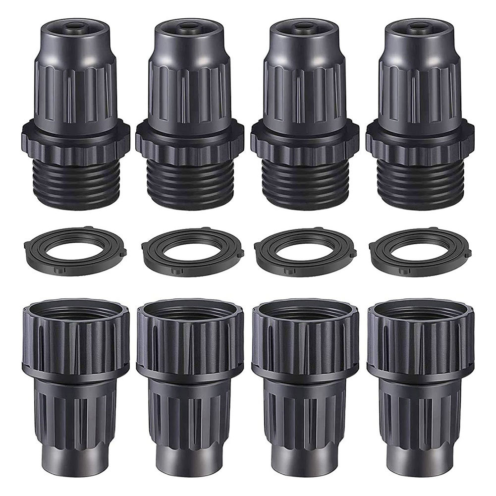 Leye 4 Sets Garden Expandable Hose Repair Kit, Plastic Water Faucet