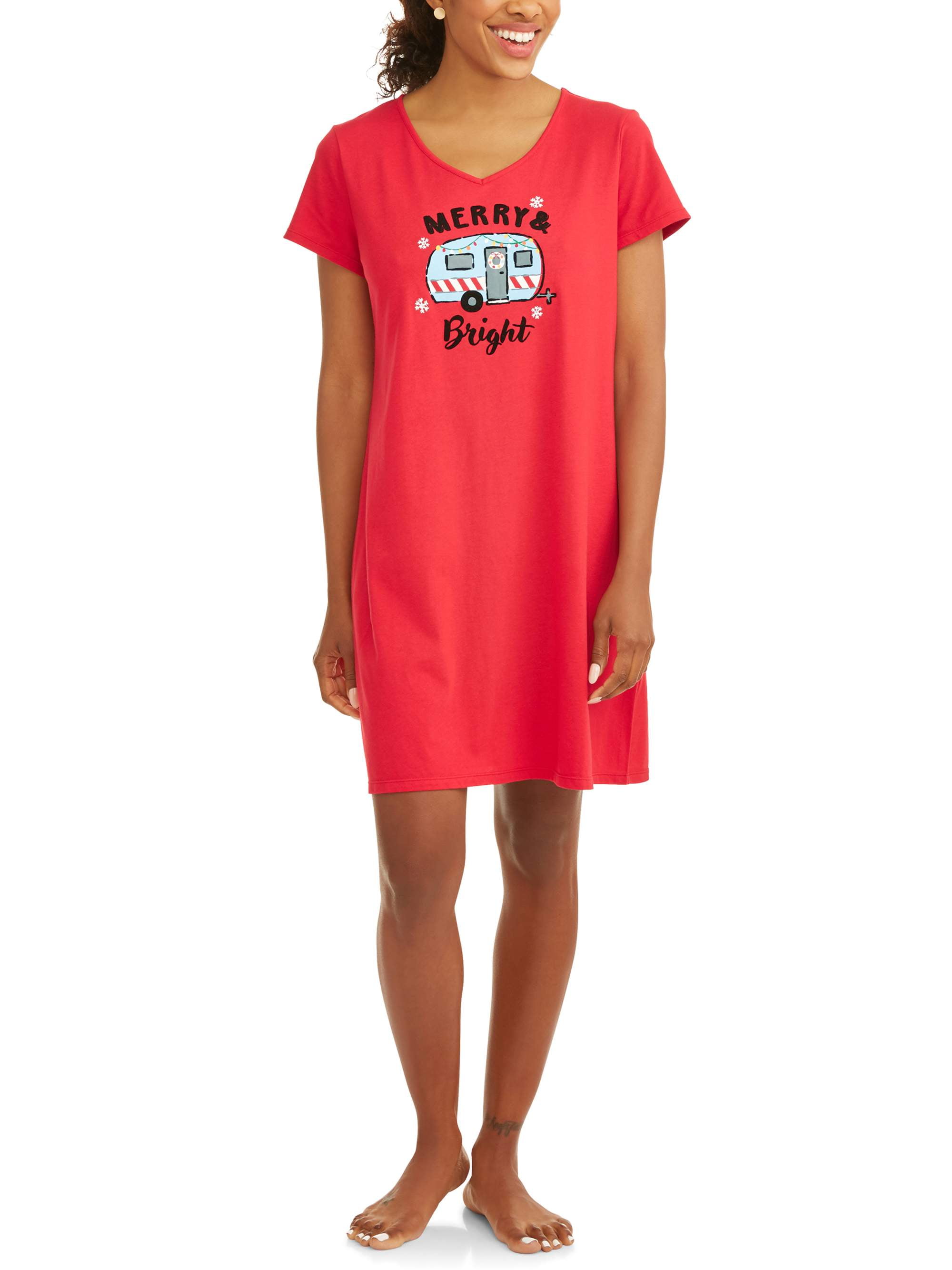 Secret Treasures Women's and Women's Plus Short Sleeve Sleep Shirt