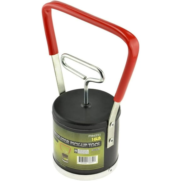 SE Magnetic Separator Pick-Up Tool with Quick Release, Outdoor Gold Panning Portable Magnetic Pickup Tool, Rubber Handle, Magnetic Capacity 16-lb