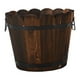 thumbnail image 3 of Maceta de madera con forma de cubo para flores, multifuncional, rústica, para amantes de jardinería., 3 of 9