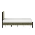 thumbnail image 6 of Better Homes & Gardens Ambrose Upholstered Queen Bed, Forest Velvet and Forged Iron, 6 of 21