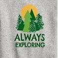 thumbnail image 3 of Instant Message - Always Exploring  - Toddler And Youth Crewneck Fleece Sweatshirt, 3 of 6