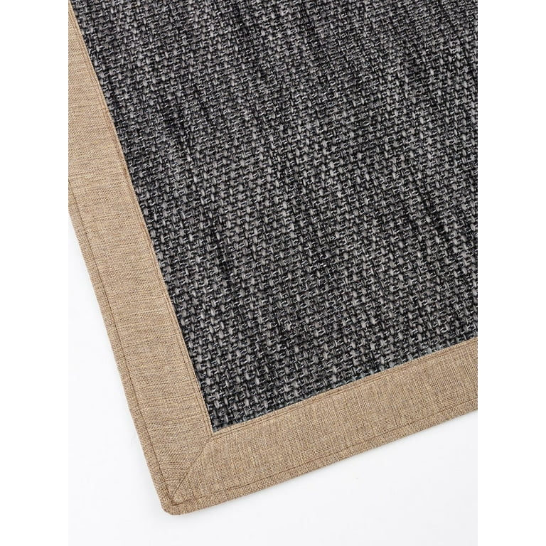 Project Custom Rug Runner by 29 inches Width JUTE-SISAL LOOK Rug for  Corridor Kitchen Cuttable Bordered Carpet for Stairs 